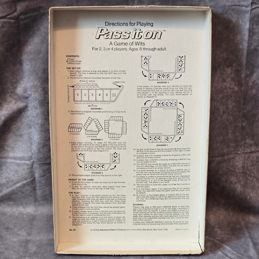Vintage Pass It On Board Game Complete - Picture 6 of 8